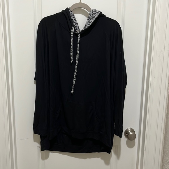 Plus Size - Ink Love & Peace Heatherly French Terry Knit Sweatshirt. - Picture 1 of 7